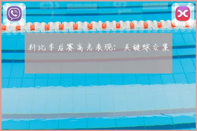 科比季后赛高光表现：关键球合集